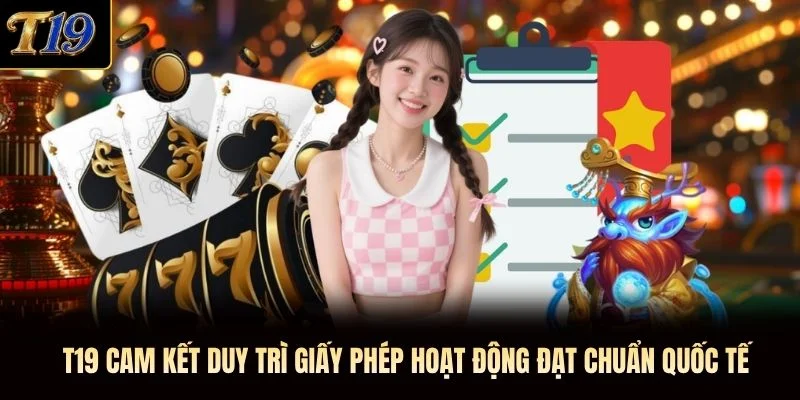 T19 cam kết duy trì giấy phép hoạt động đạt chuẩn quốc tế T19 cam kết duy trì giấy phép hoạt động đạt chuẩn quốc tế